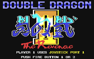 Double Dragon 2 Title Screen